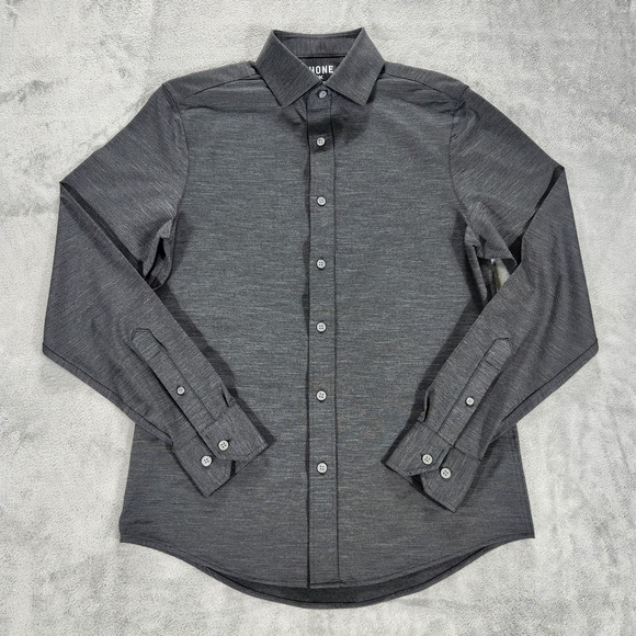 RHONE Other - Rhone Shirt Mens Small Gray Commuter Slim Fit Stretch Italian Fabric Dress